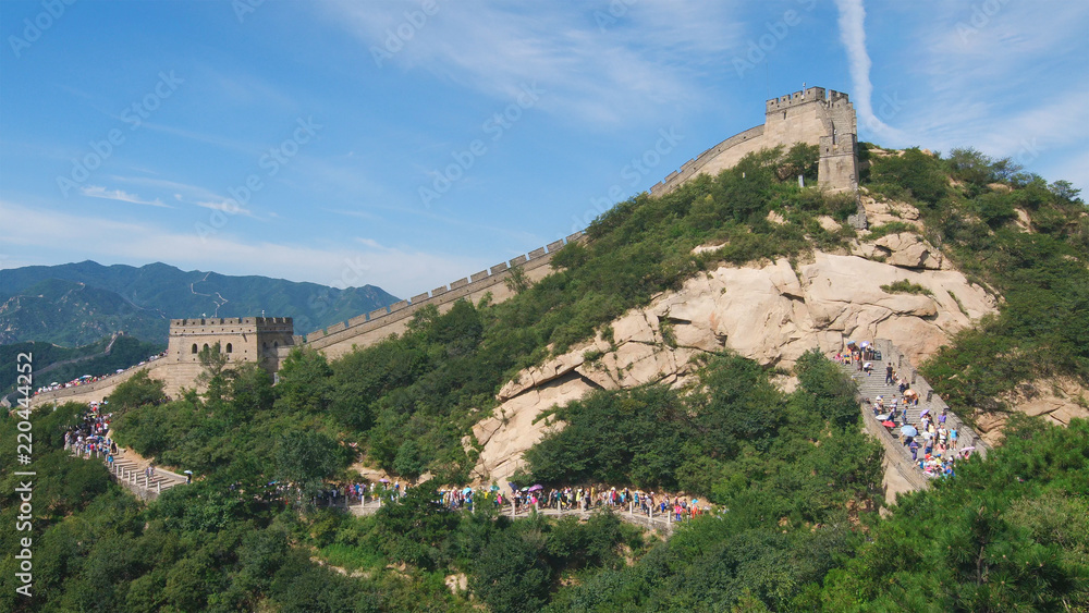 The Great Wall of China. Great Wall of China is a series of fortifications made of stone, brick