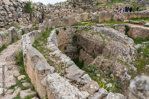 Mycenae archaeological site in Greece photo