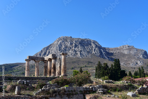 Corinth, old city in the Peleponesse, Greece.