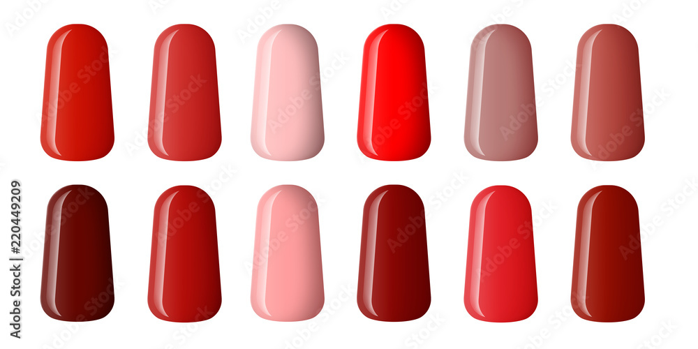 Nail polish in red fashion color Nail polish in red fashion color