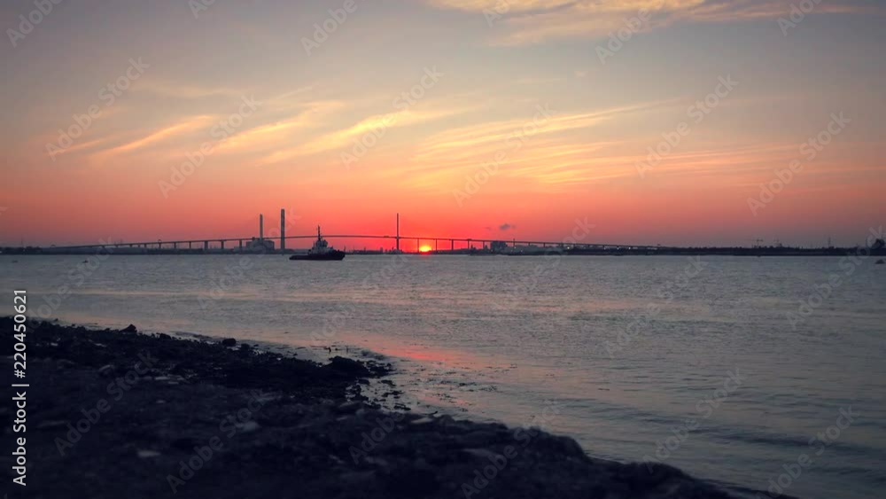 A hyper lapse of Dartford Bridge at sunset. A hyper lapse of Dartford Bridge at sunset.