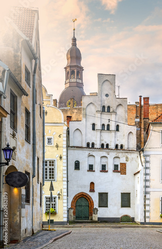 Oldest medieval buildings in Riga – the capital of Latvia and famous Baltic city 