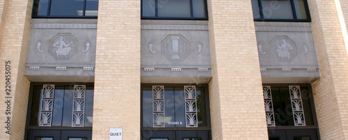 Tulsa  Daniel Webster High School exterior art work