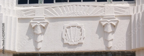 Sand Springs Page Memorial Library exterior moulding
