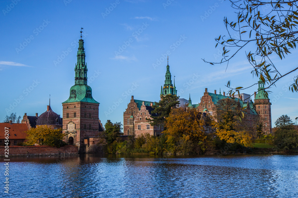 Naklejka premium Beuatiful view of Fredensborg palace in Hilleroed, Denmark