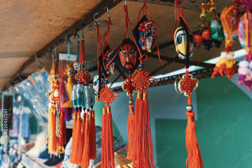 Typical souvenirs and handicrafts of china Stock Photo | Adobe Stock