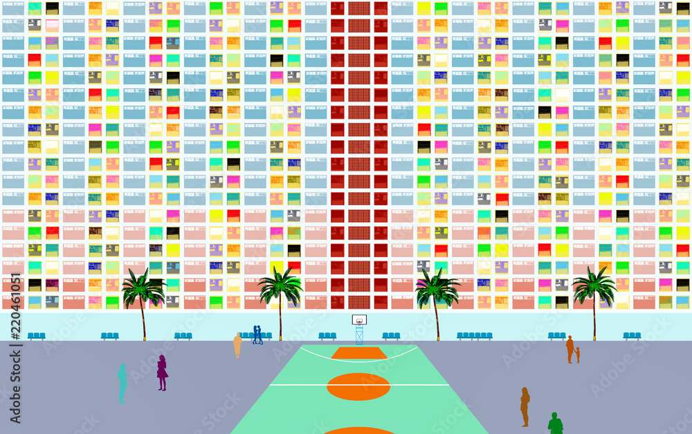 Obraz premium Choi Hung Estate Hongkong