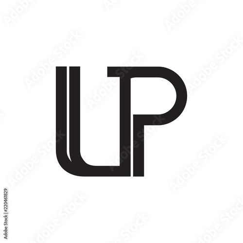 LP logo, UP logo letter design