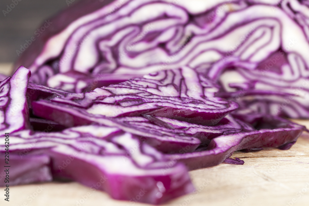 Obraz premium colored violet cabbage