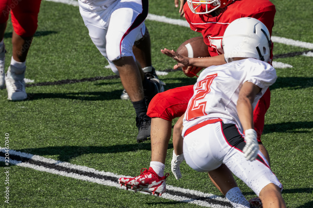 Football Running back running with football Football Running back running with football