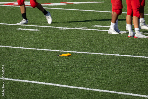 Football – Penalty Flag thrown on field