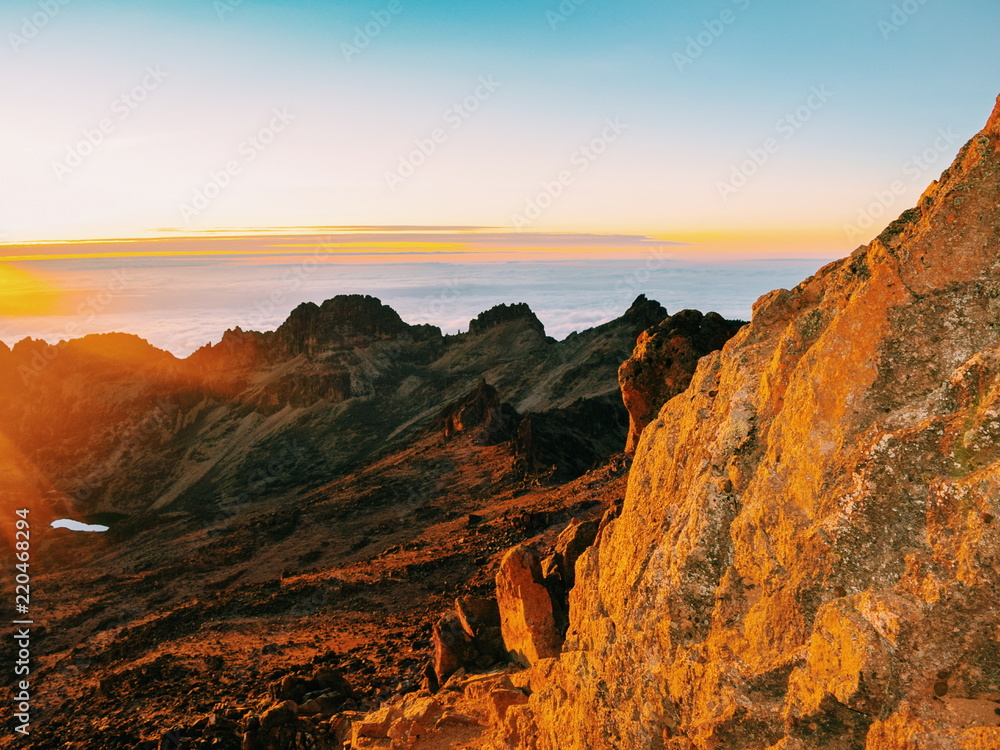 Sunrise at Mount Kenya, Kenya