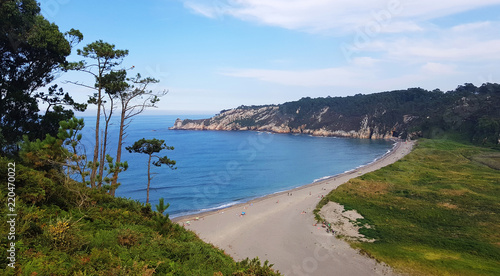 Landscape of Barayo beach near Puerto de Vega - Asturias, Spain photo