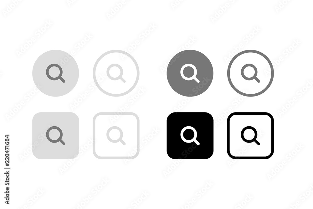検索ボタン グラフィック素材 デザインアイコン Stock イラスト Adobe Stock