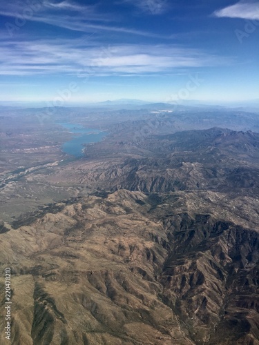 aerial shot of mountains