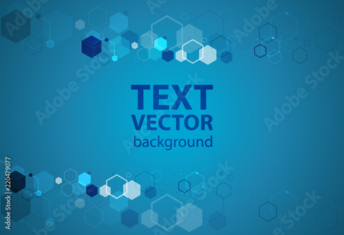 Blue background vector illustration lighting effect graphic for text and message board design infographic 