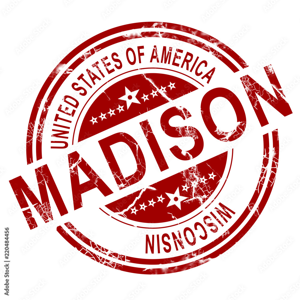 Madison Washington stamp with white background Madison Washington stamp with white background