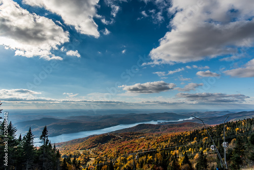 Photography This is a picture of autumn leaves at Mont-Tremblant in the Laurentian plateau in Quebec, Canada