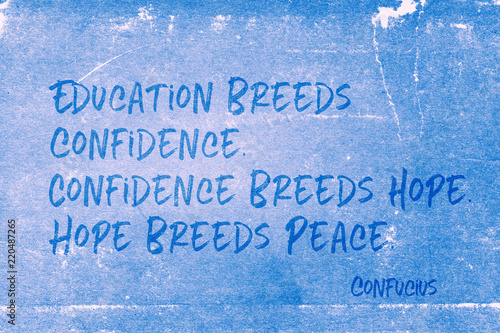 breeds peace Confucius