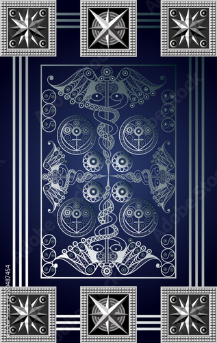 Graphical illustration of a Tarot card 11_2