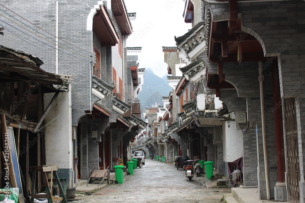Naklejka premium Village of Guilin