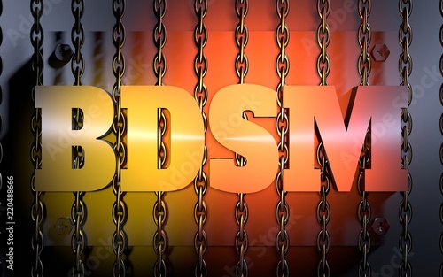 Εκτύπωση καμβά Acronym BDSM - Bondage, Dominance, Sadism amd Masochism