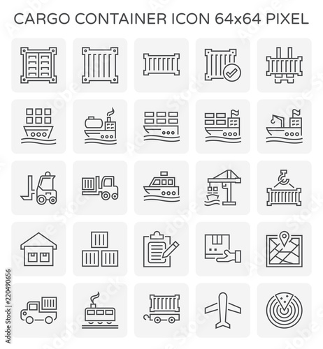shipping container icon