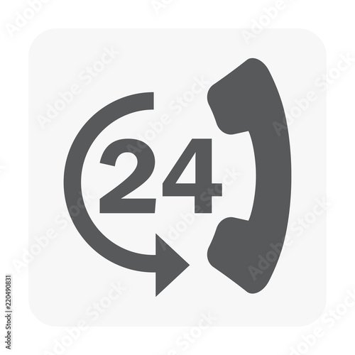 Call center icon on white.