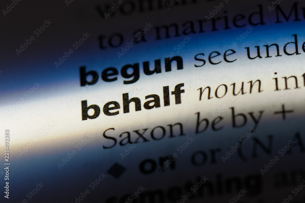 Obraz premium behalf