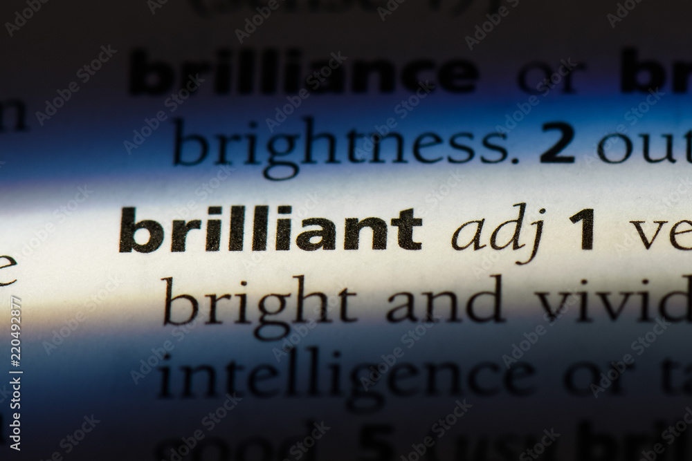 brilliant word in a dictionary. brilliant concept. brilliant word in a dictionary. brilliant concept.