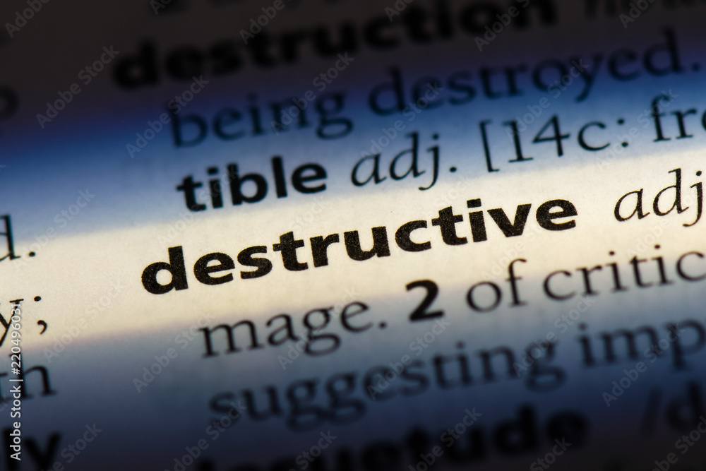 Obraz premium destructive