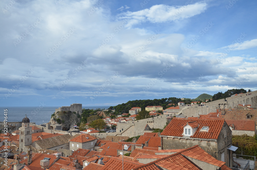 Old City of Dubrovnik has managed to preserve its gothic, renaissance and baroque churches, monasteries, fortress & fountains. Red rooftops are the iconic look of the old city.