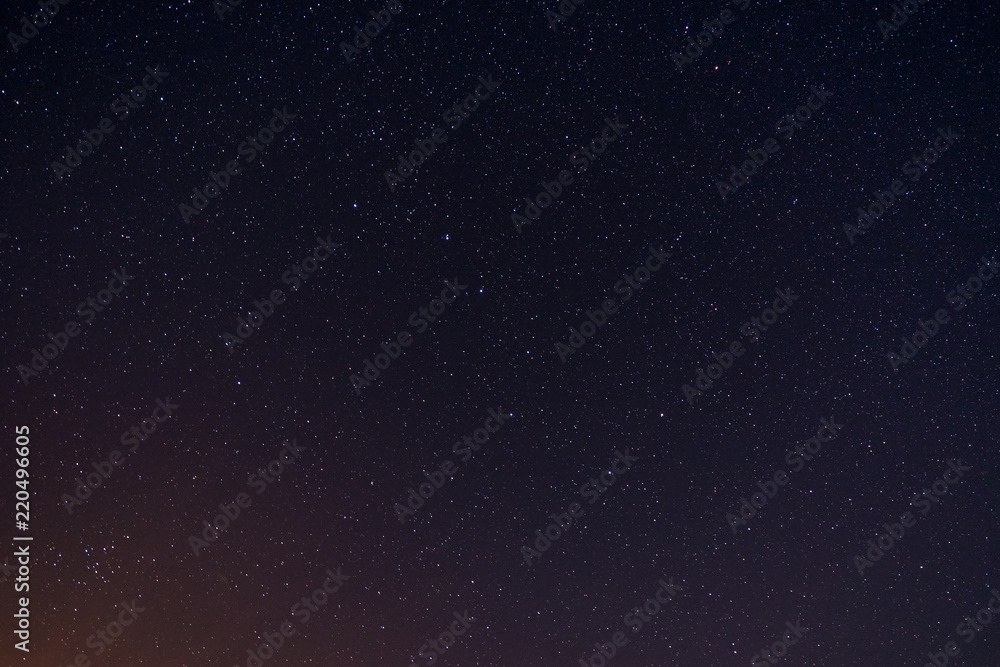 Stars on night sky - constellation Ursa Major (Big Dipper)