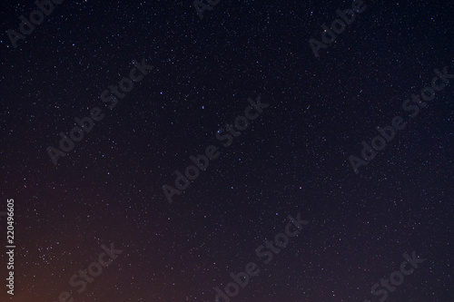 Stars on night sky - constellation Ursa Major (Big Dipper) photo