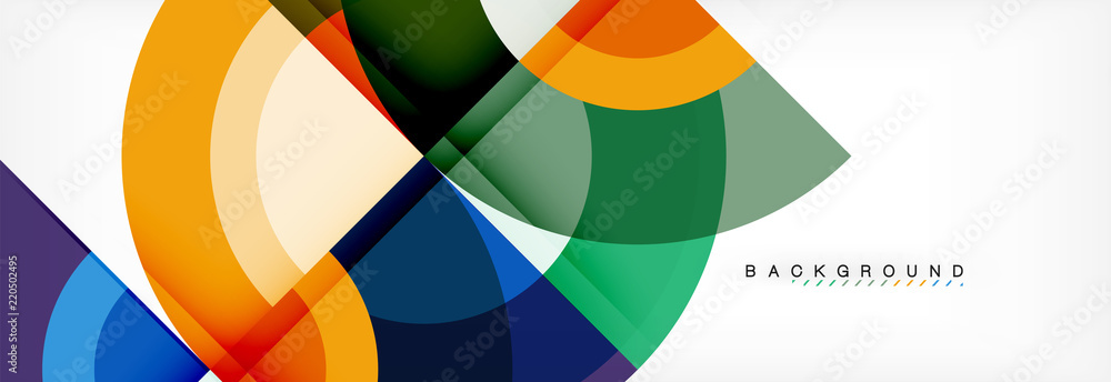 Vector circular geometric abstract background Vector circular geometric abstract background