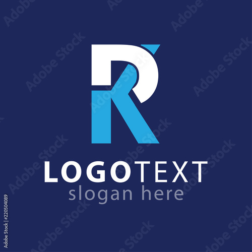 R K Initial letter logo vector