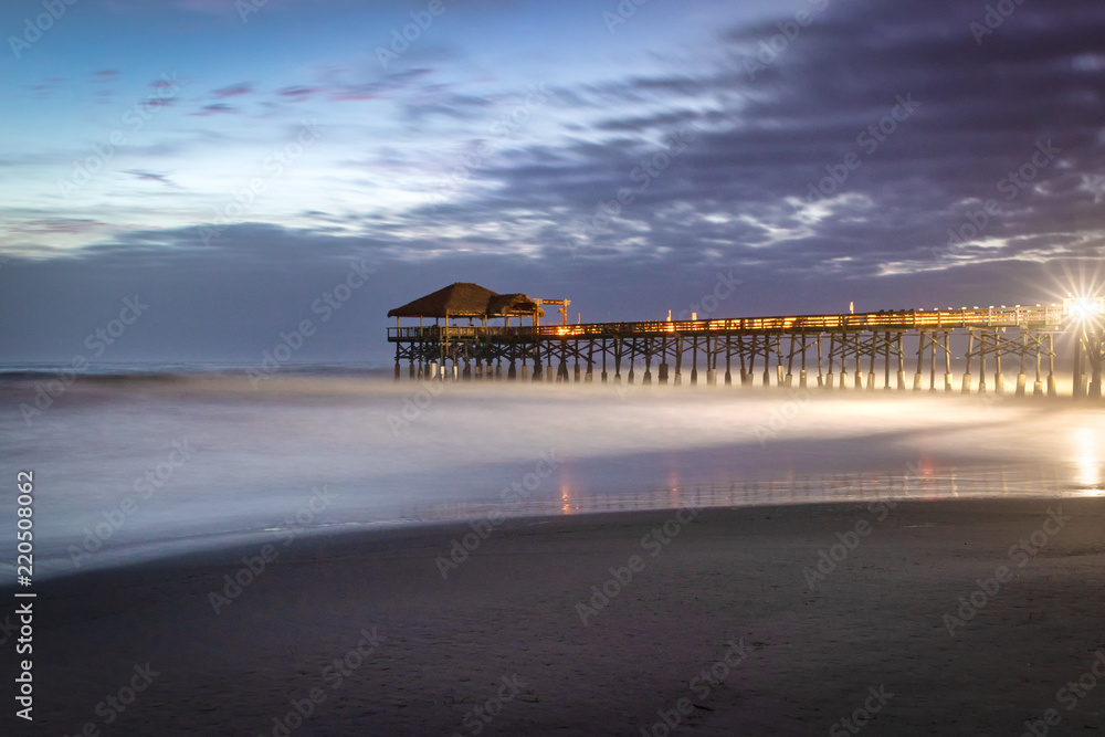 Fototapeta premium Sunrise pier at Cocoa Beach, Florida