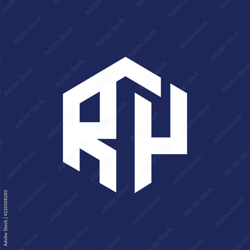 RY Initial letter hexagonal logo vector RY Initial letter hexagonal logo vector