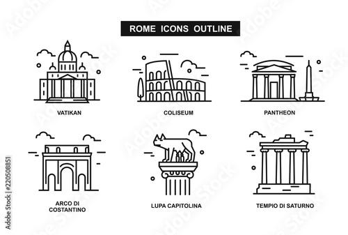 icon Rome flat