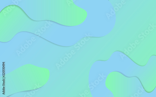Vector blue and green gradient background