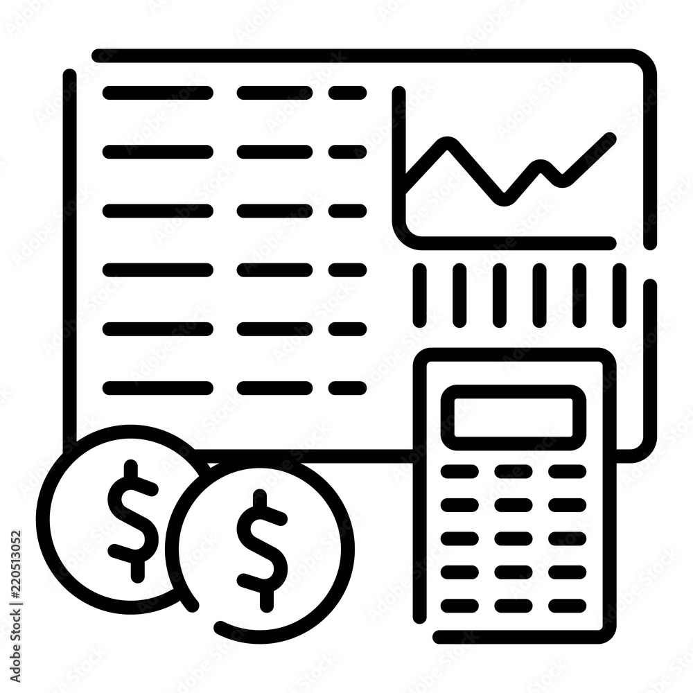 Accounting icon. Vector Accounting icon. Vector