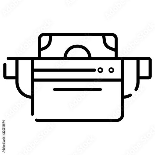 Belt pouch icon vector illustration © Parviz