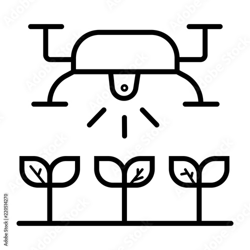 smart farm icon vector illustration
