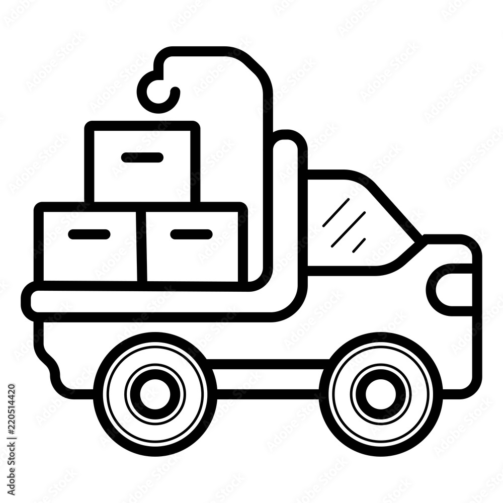 truck crane icon Vector Illustration truck crane icon Vector Illustration