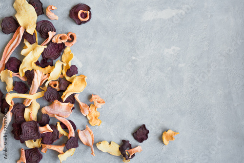 Vászonkép Vegetable dehydrated chips