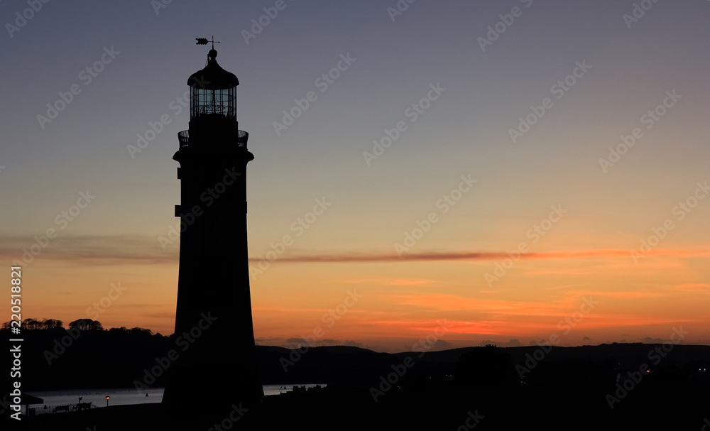 Sunset, Smeaton's Tower, Plymouth, Devon Sunset, Smeaton's Tower, Plymouth, Devon