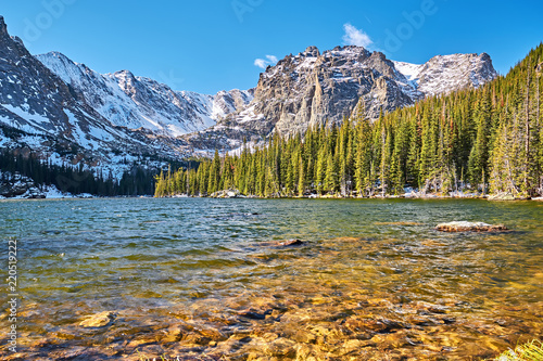 The Loch Lake, Rocky Mountains, Colorado, USA.