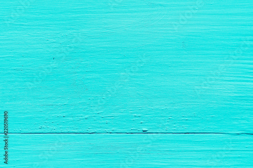 Blue Turquoise Wood Board Painted Background