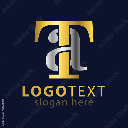 TA Initial letter logo icon vector