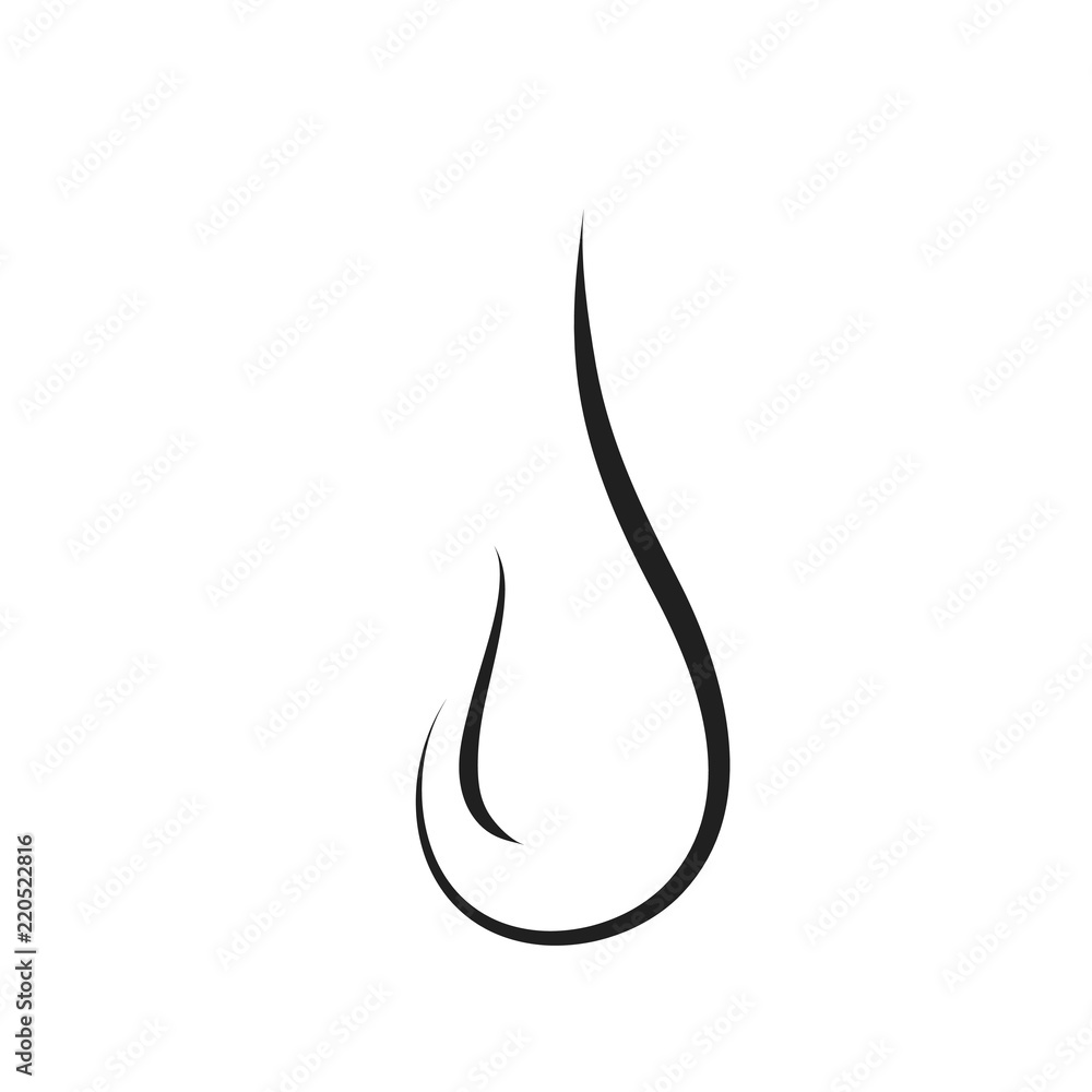 Vector illustration of drop on white background. Vector illustration of drop on white background.